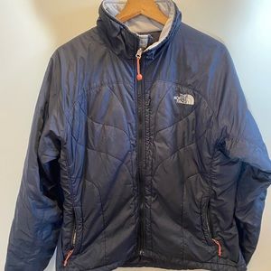 The North Face Jacket- Womens L- Black monochrome print